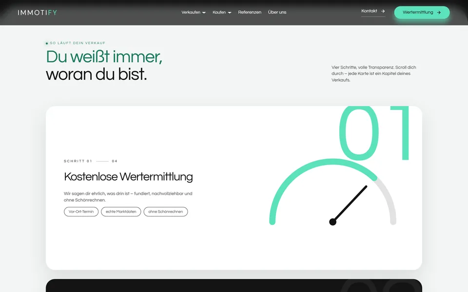 Website von immotify