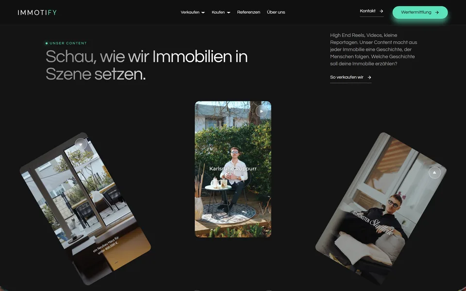 Website von immotify