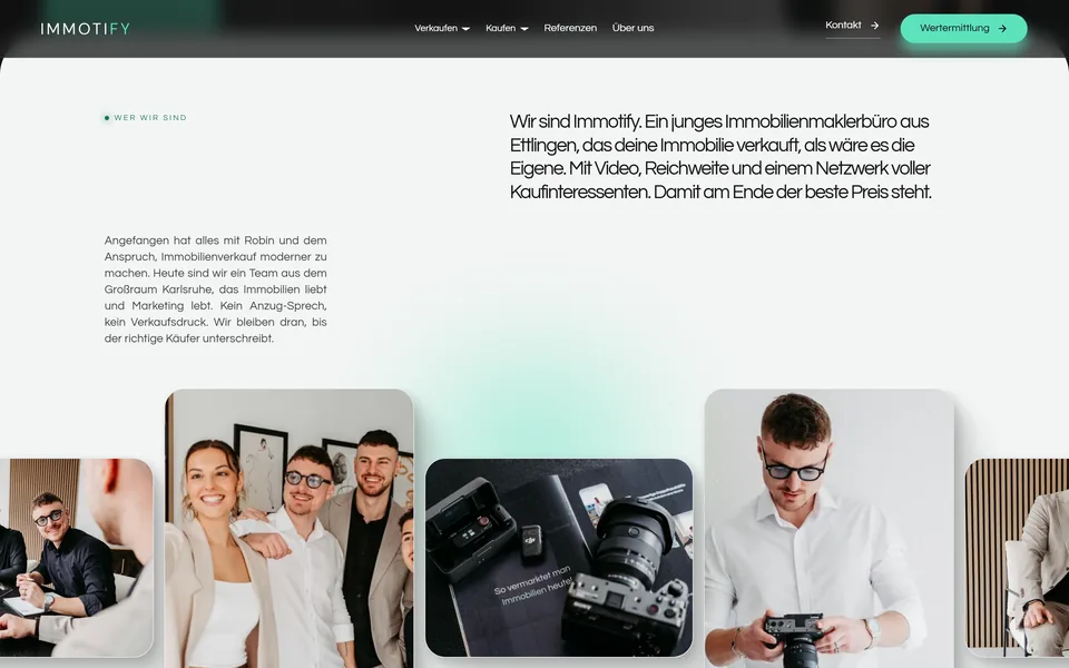 Website von immotify