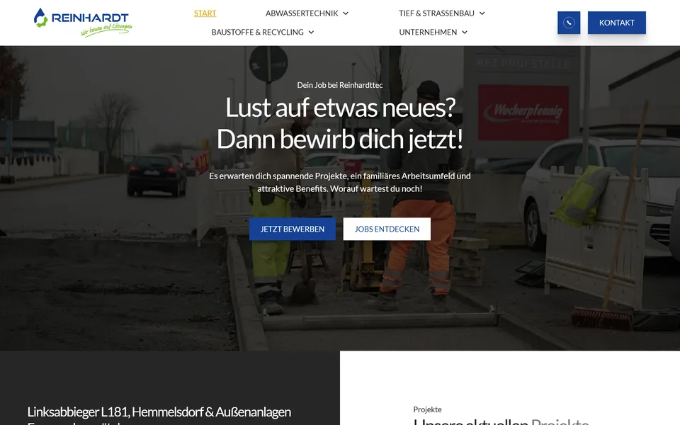 Website von Reinhardt