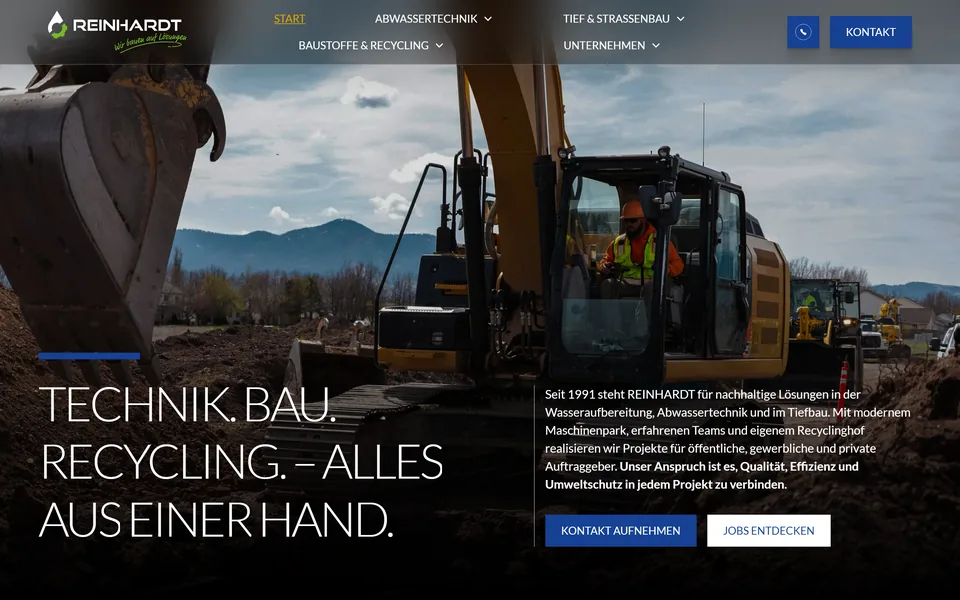 Website von Reinhardt